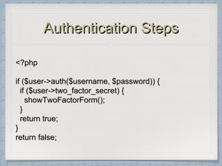 Simple Two Factor Authentication | PPT