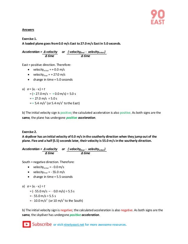 Simple Physics Acceleration Calculation Exercises