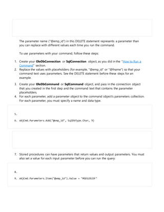 Simple ado program by visual studio | DOCX