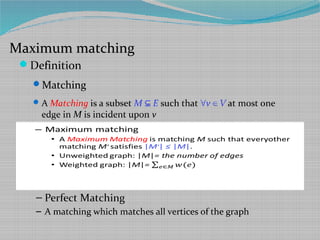 Simple algorithm & hopcroft karp for bipartite graph | PPT