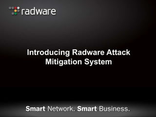Introducing Radware Attack
     Mitigation System
 