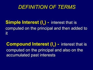 General Mathematics Simple and Compound Interest.ppt
