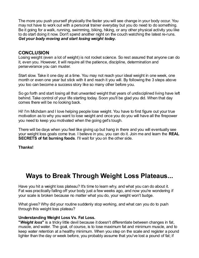 Breaking Through Diet Plateaus What To Do