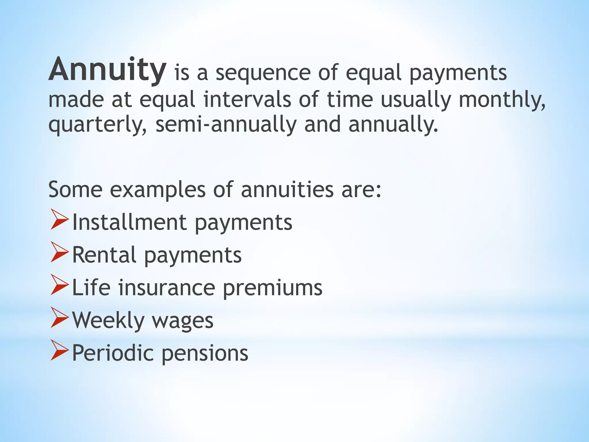 Simple annuities PPT