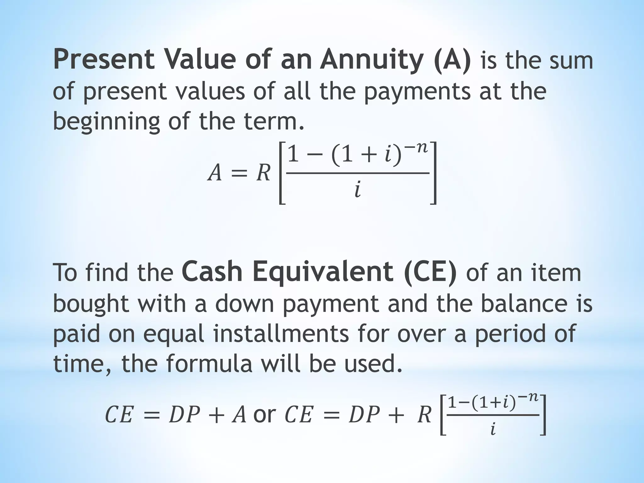 Simple annuities | PPTX
