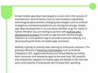 Simple app ideas | PPT