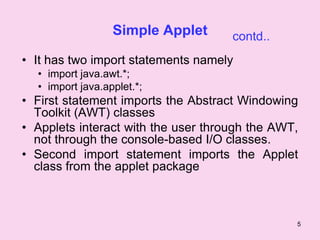 Simple applet progra.54