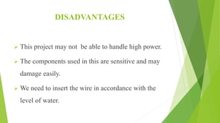 Simple automatic water leval controller | PPTX