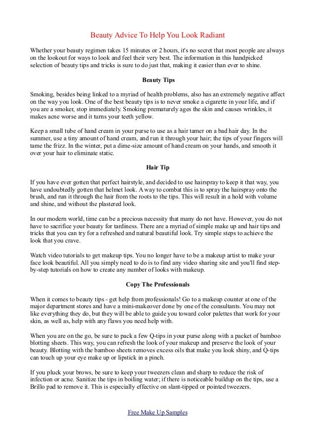 Simple Beauty Tips To Look Radiant