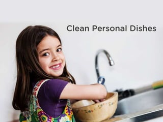 Clean Dish When Finished Eating
 