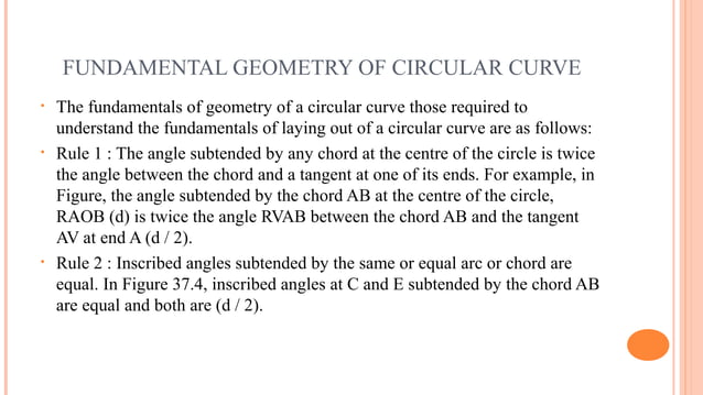 Simple circular curve | PPT