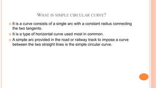 Simple circular curve | PPT