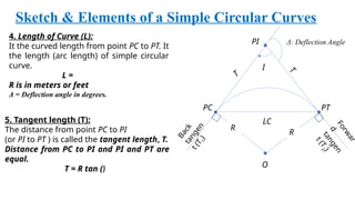 Simple Circular Curve and its uses in the fieldpptx | PPT