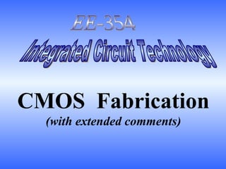 Simple of fabrication CMOS