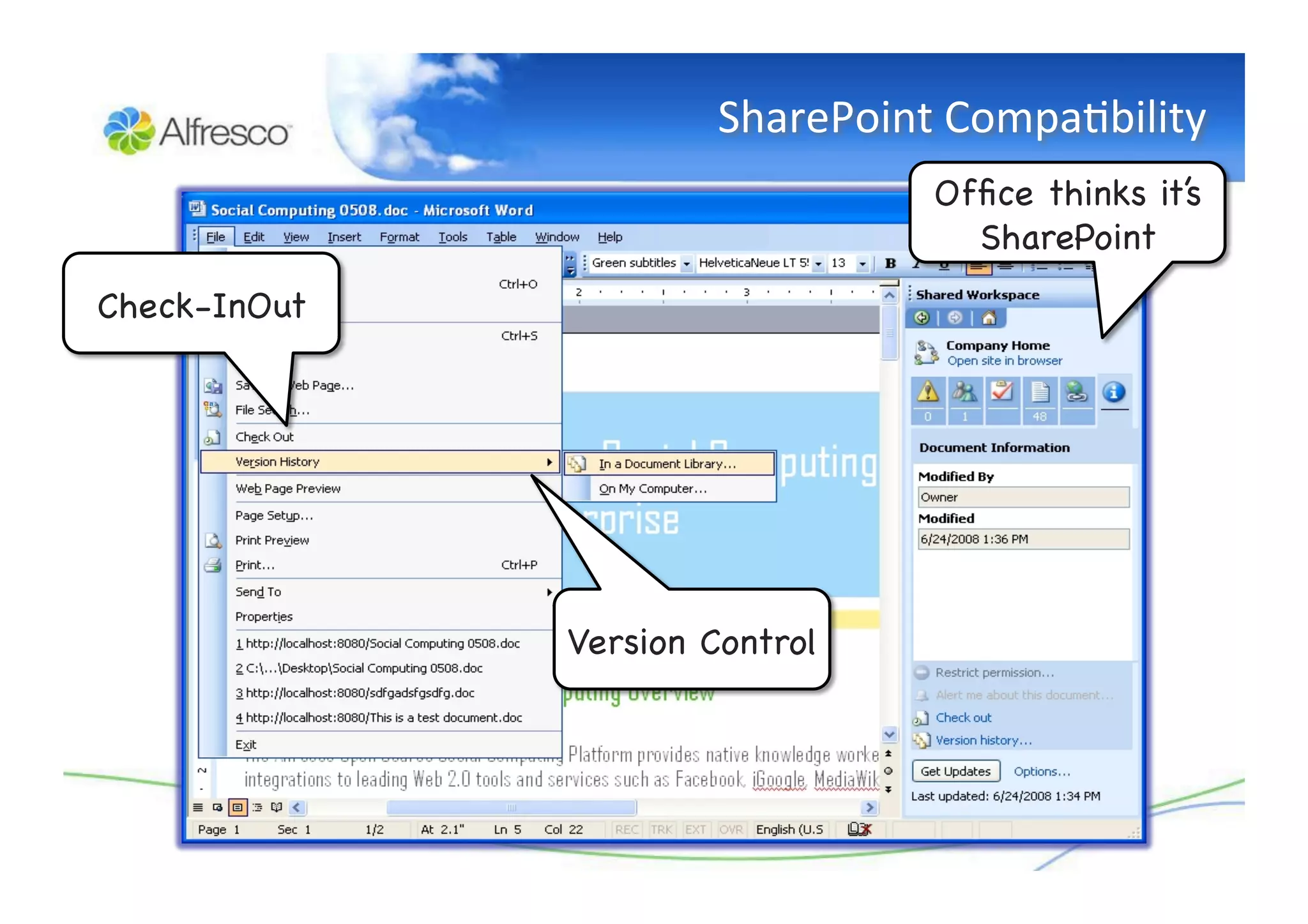 Really Simple Collaboration with Alfresco Share