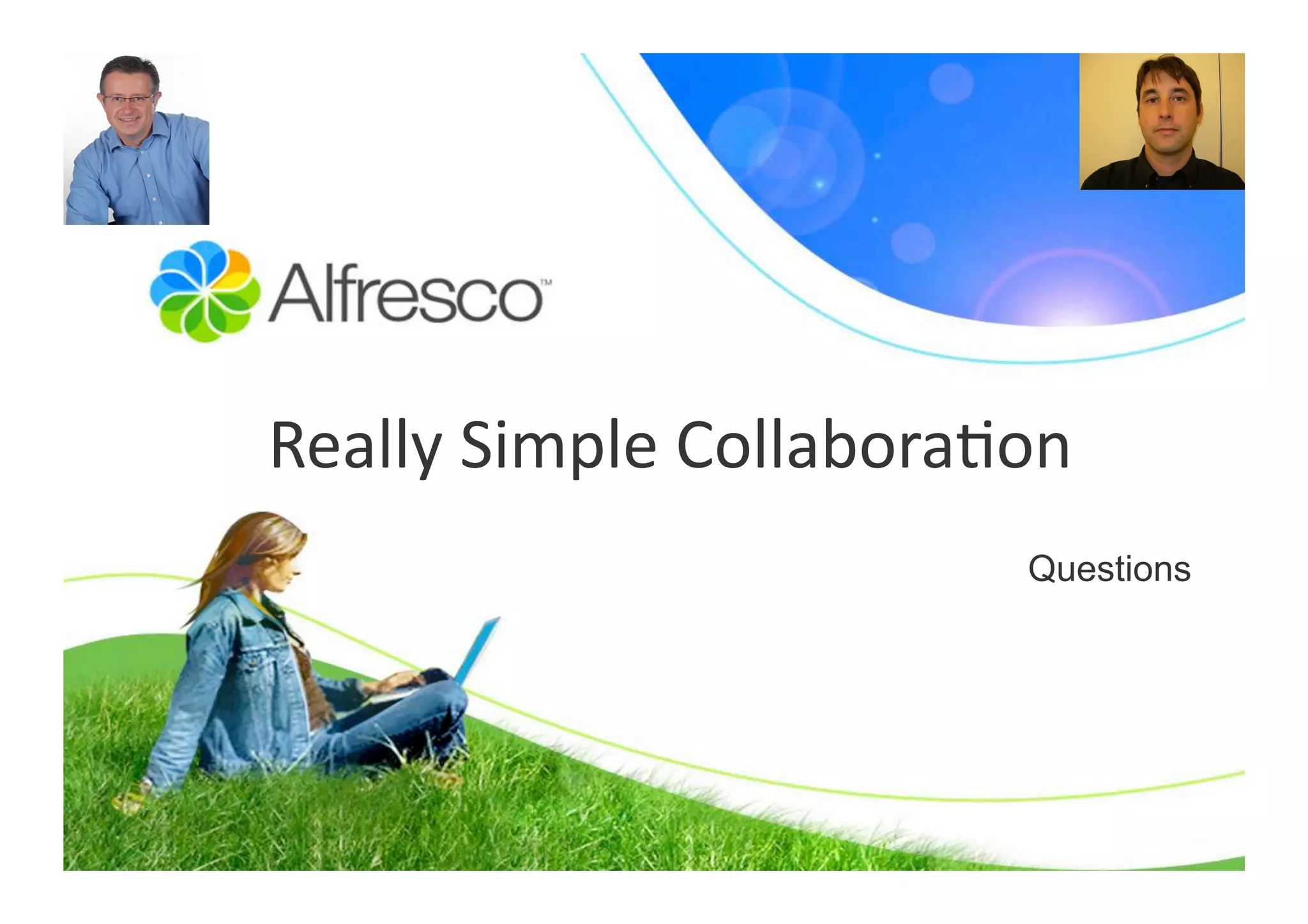 Really Simple Collaboration with Alfresco Share