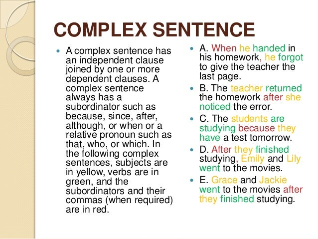 compound sentence structures