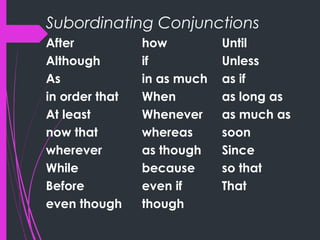 Simple, compound, and complex sentences | PPT