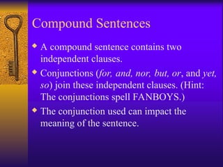 Simple Compound and Complex Sentences Powerpoint.ppt