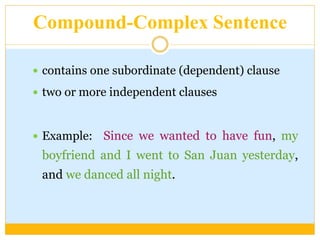 Compound Complex Sentence Form Simple, Compound, Complex, Compound-Complex Sentence.pptx