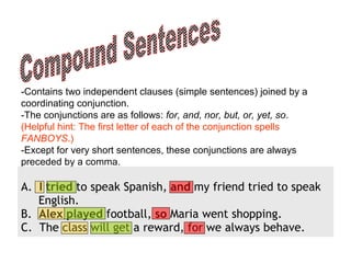 Simplecompoundcomplexcompound complexsentences-091117154353-phpapp02 | PPT