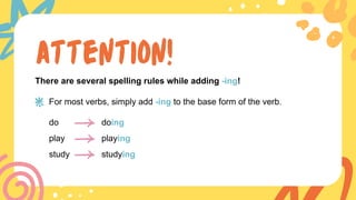 Simple & Continuous Tenses Presentation Creative | PDF