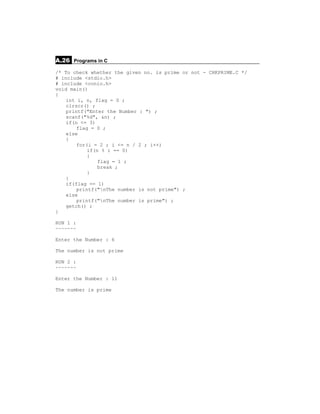 Simple C programs | PDF