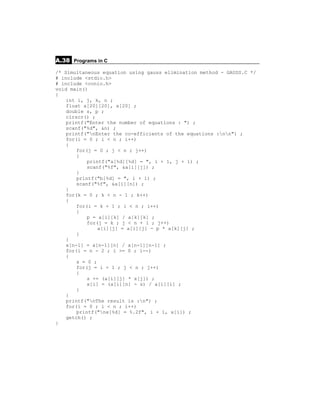 Simple C programs | PDF