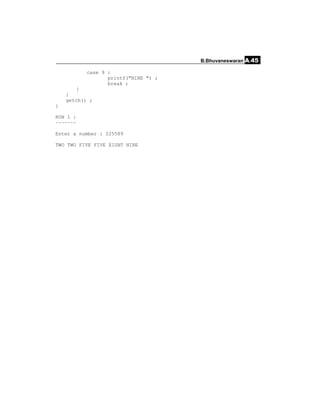 Simple C programs | PDF