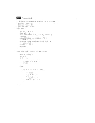 Simple C programs | PDF
