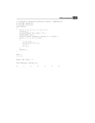 Simple C programs | PDF