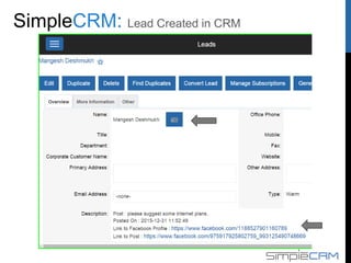Lead Created in CRM
 