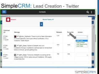 Lead Creation - Twitter
 