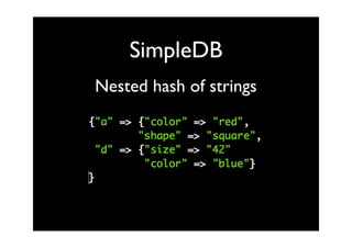 SimpleDb, an introduction