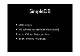SimpleDb, an introduction