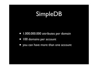 SimpleDb, an introduction