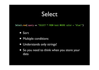 SimpleDb, an introduction