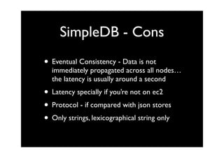 SimpleDb, an introduction