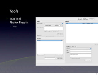 Tools
‣   SDB Tool
    Firefox Plug-in
    •   Free




                      49
 