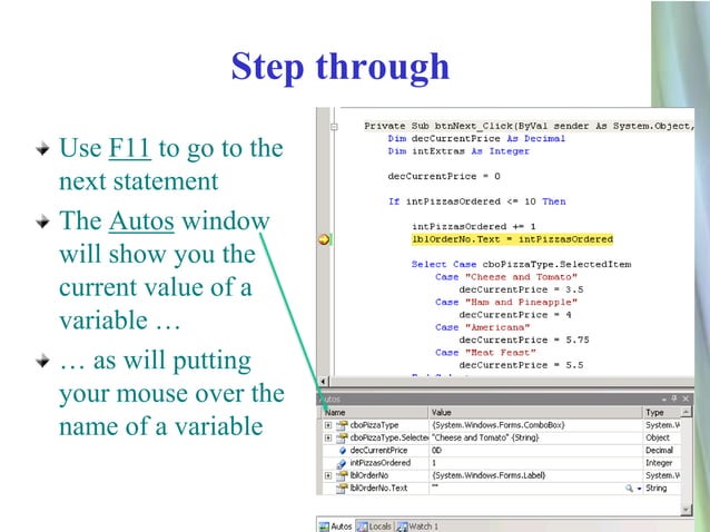 Simple debugging | PPT