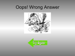 Oops! Wrong Answer Try Again 