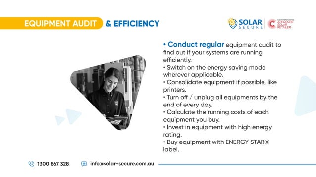 Simple Energy Saving Tips For Businesses Part 3 Solar Secure Ppt