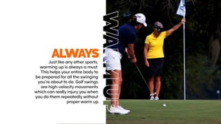 Simple exercises and stretches for golfers