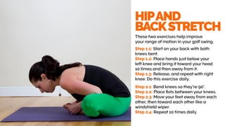 Simple exercises and stretches for golfers