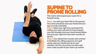 Simple exercises and stretches for golfers