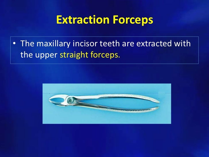 Simple tooth extraction technique