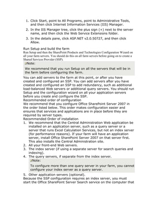 Simple Farm Server Deployment
