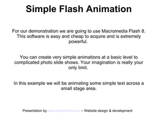Simple flash animation
