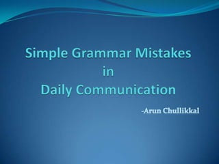 Simple Grammar Mistakes1
