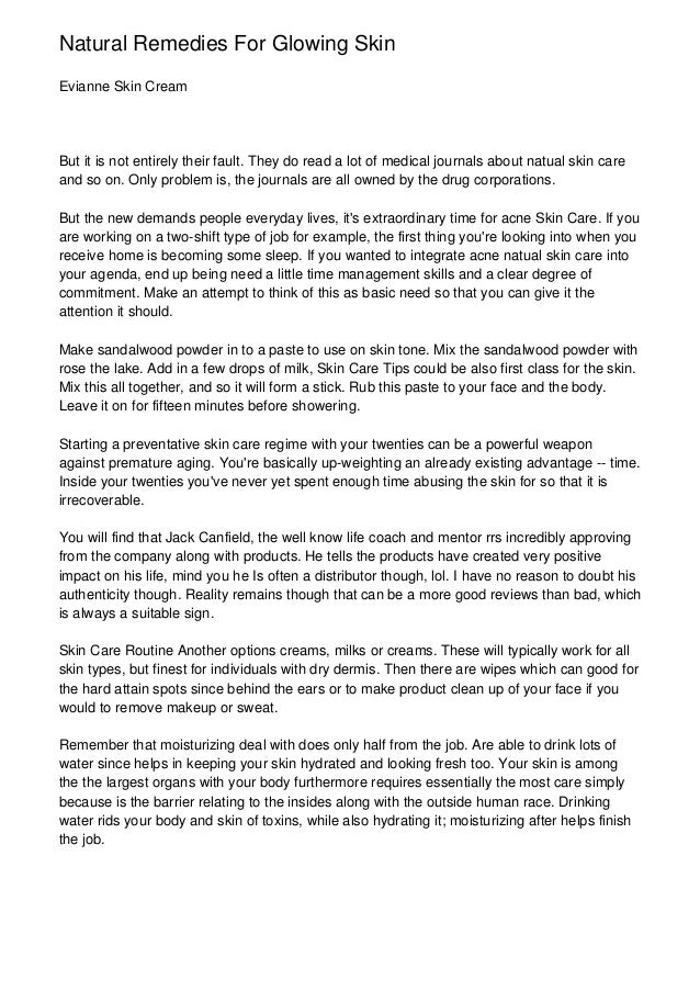 Natural Remedies For Glowing Skin slideshare